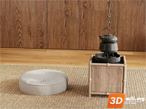 Tea Set 3D Model
